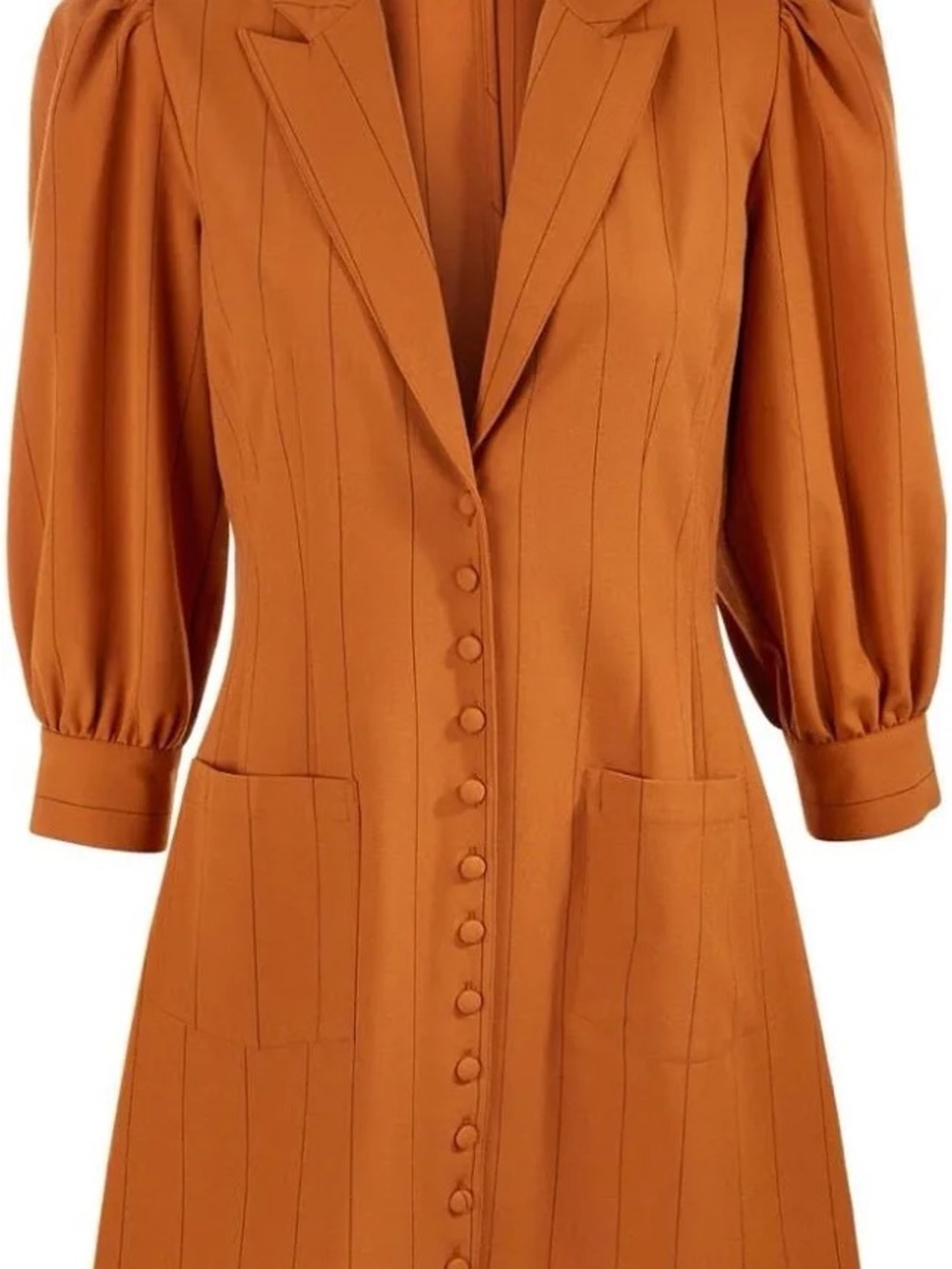 Danielle Bernstein Pinstripes Tuxedo Mini Dress